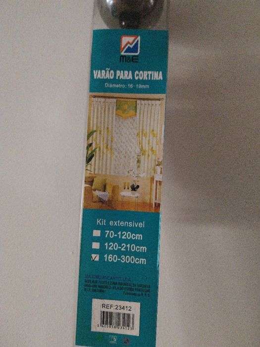 Varão extensivel novo 160x300m
