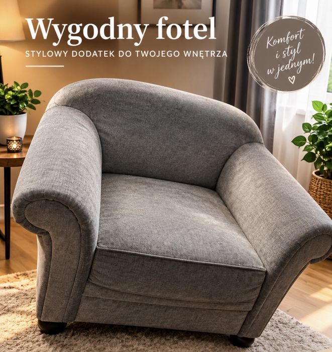 Wygodny tapicerowany fitel