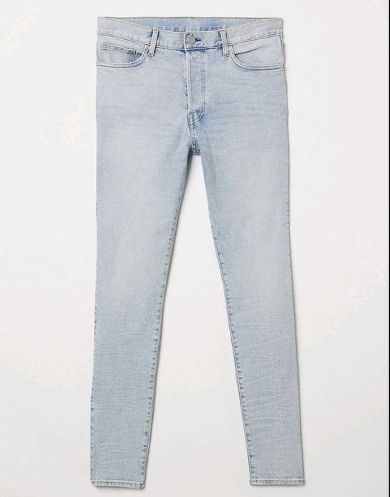 H&M р.54(талия 100-104см) джинсы мужские голубые