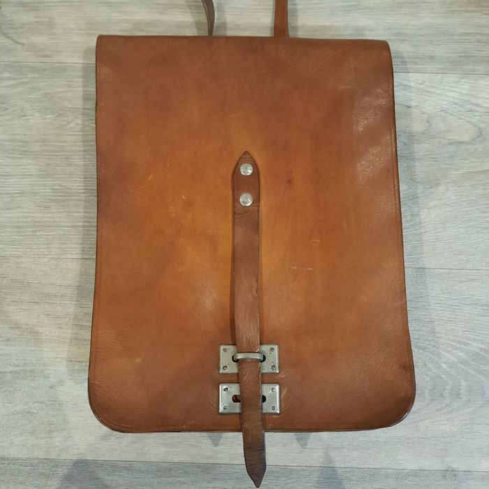 Torba raportówka, myśliwska, listonoszka. Skóra naturalna