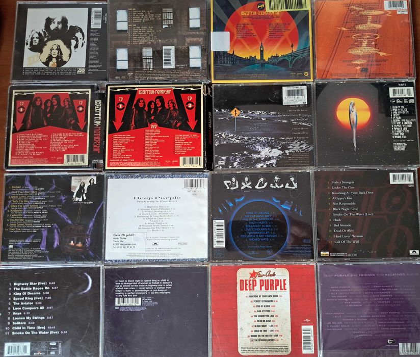 CD (Audio) Led Zeppelin Rainbow Foreigner Deep Purple Def Leppard Styx