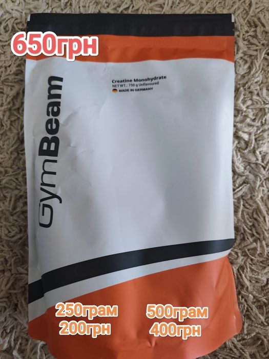 Спортивне харчування GymBeam (Протеїн,креатин,вітаміни)