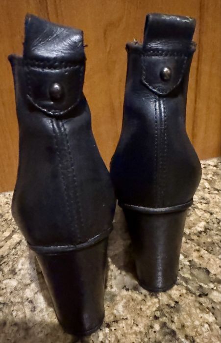 *Topshop* Czarne botki buty skóra naturalna roz . 36,5-37