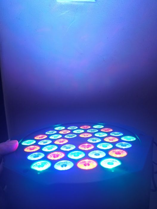 Reflektor LED PAR 36W RGB | DMX + Pilot | Efekt Sceniczny Impreza