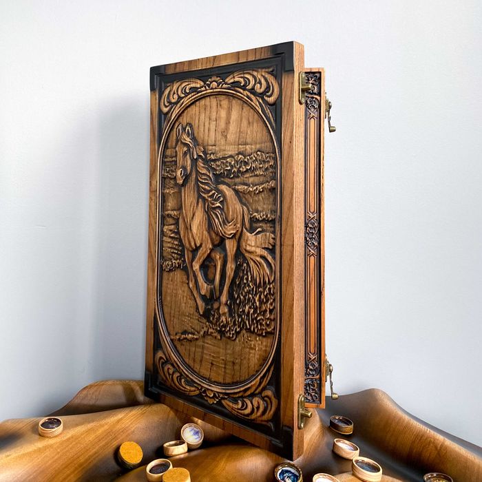 Подарочные Нарды Ручной работы из Дерева ручной работы Премиум