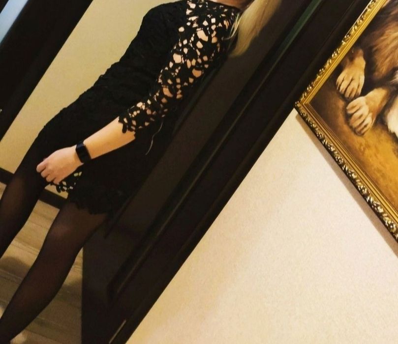 Чёрное шикарное платье