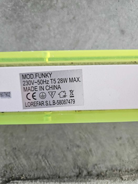 Candeeiro lâmpada flourescente