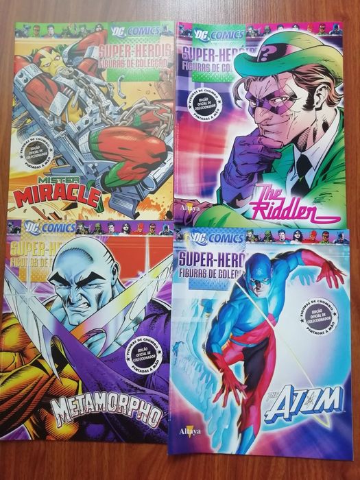 Magazines eaglemoss figuras de chumbo DC e Marvel