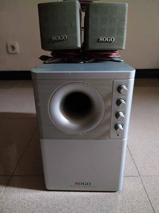 Colunas + Subwoofer p/Home Cinema SOGO