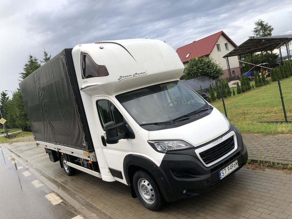 Peugeot Boxer 1 wlasciciel 2018 rok gotowy do pracy plandeka firanka bus  opel movano renault master