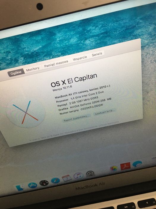 Laptop Macbook air 13 cali