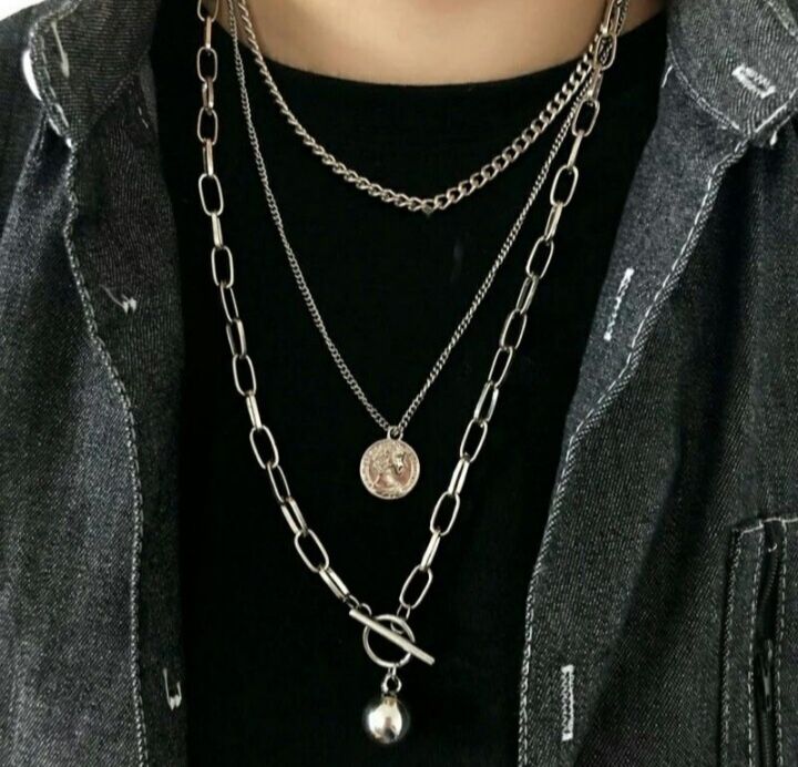 Серебряный комплект серебро 925, стильные цепочки , набор цепочек и