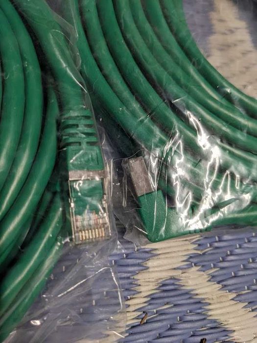 Kabel przewód sieciowy LAN ethernet skrętka patchcord 10 x 10m CAT6