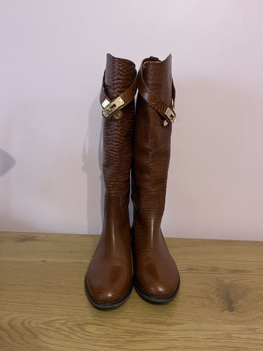 Жіночі шкіряні чоботи, жокейські