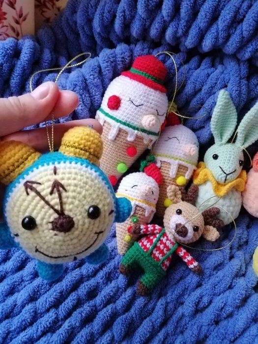 Игрушки на ёлку, новогодние игрушки, новорічні іграшки , оленя, зайчик