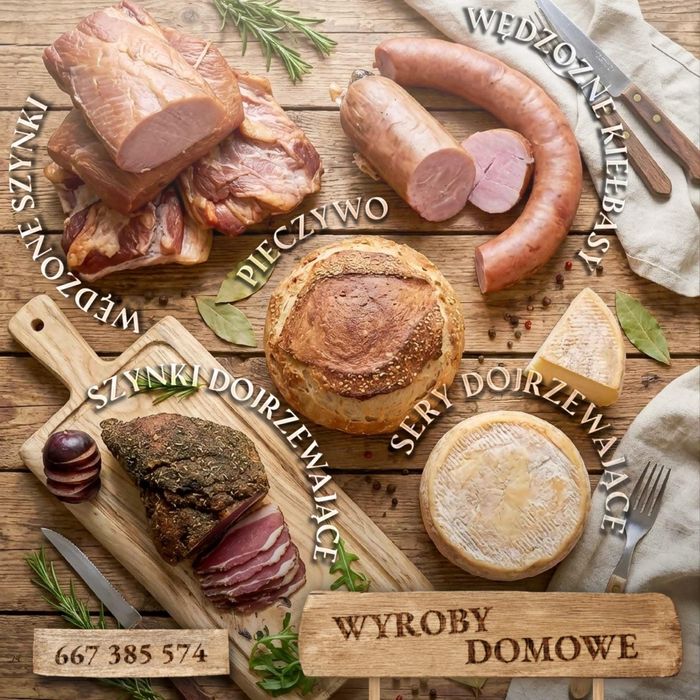 Szynka typu dojrzewająca i inne wędliny,pasztety