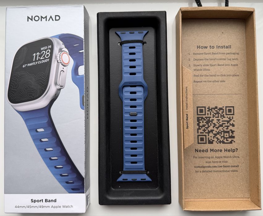 Ремінець Apple Watch Nomad Sport Band Naval Blue 46mm/49mm  Оригінал