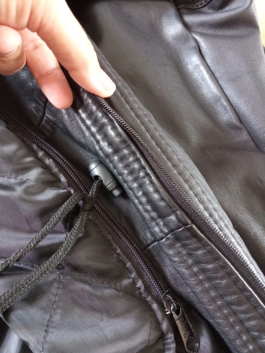 Męska kurtka płaszcz skórzany