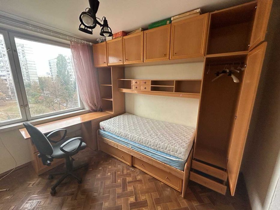 Испанская детская мебель стенка с кроватью   и письменным столом