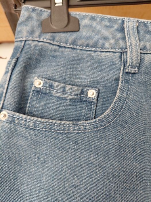 Niebieska jeansowa spódnica maxi Boohoo XL