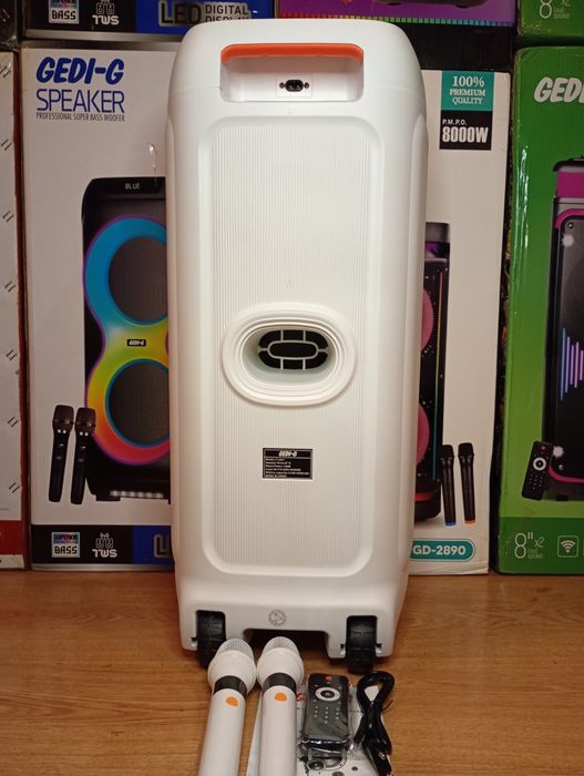 Блютуз караоке акустика Temeisheng-33(SD,USB,FM) ПультДУ, 2микрофона