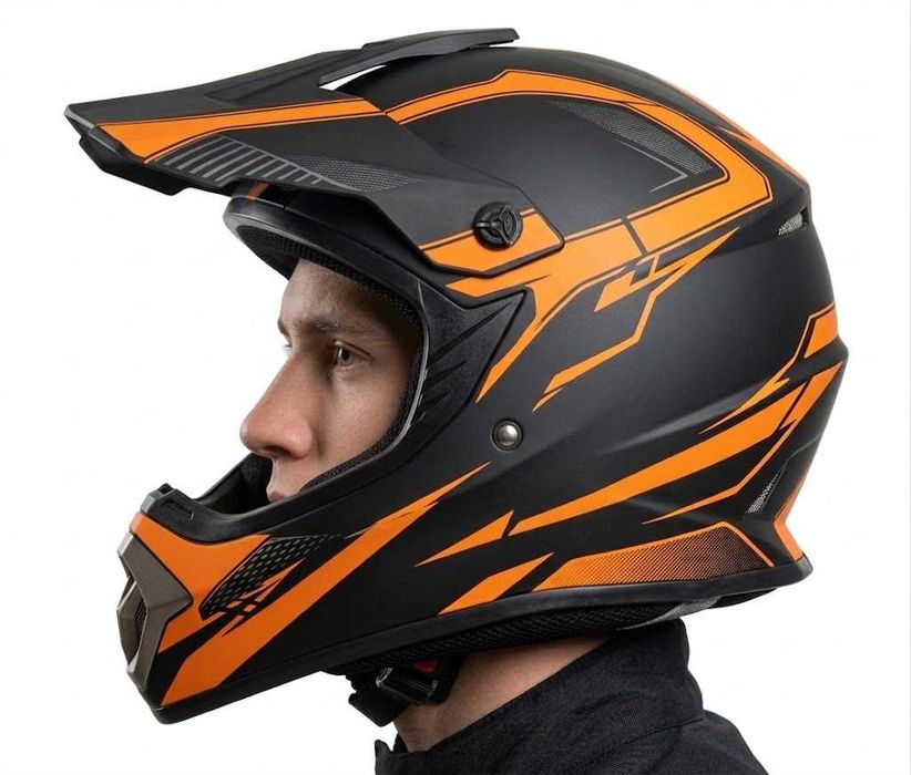Kask na crossa quada enduro