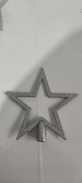 Estrela prateada de Natal