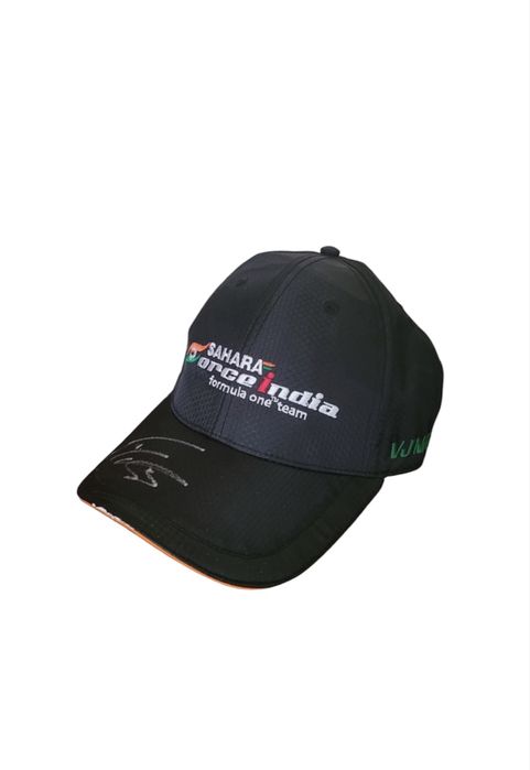 Кепка Sahara Force India F1 Team Black Carbon з автографом