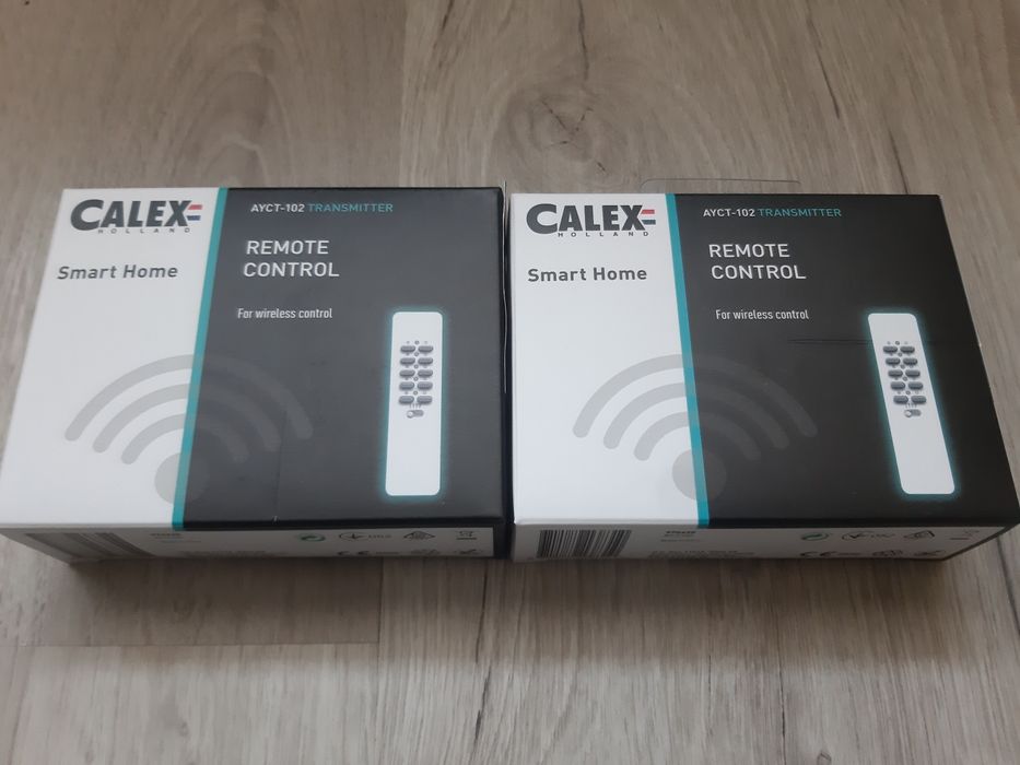 CALEX SMART HOME Ayct 102.Nowy nadajnik, pilot.Cena za 2 sztuki.
