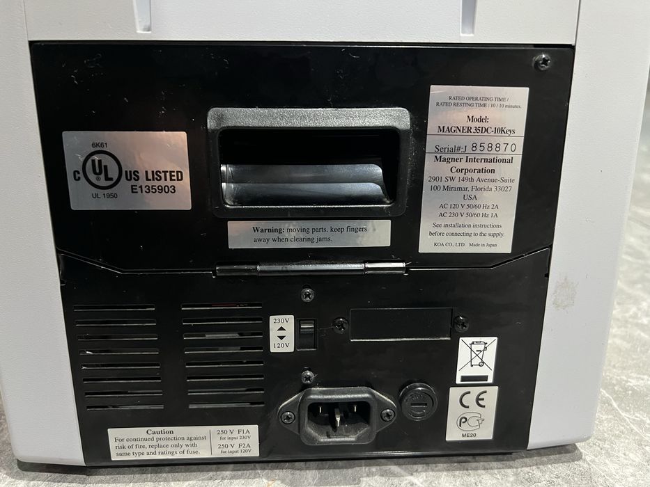 лічильник счетчик банкнот MAGNER 35DC