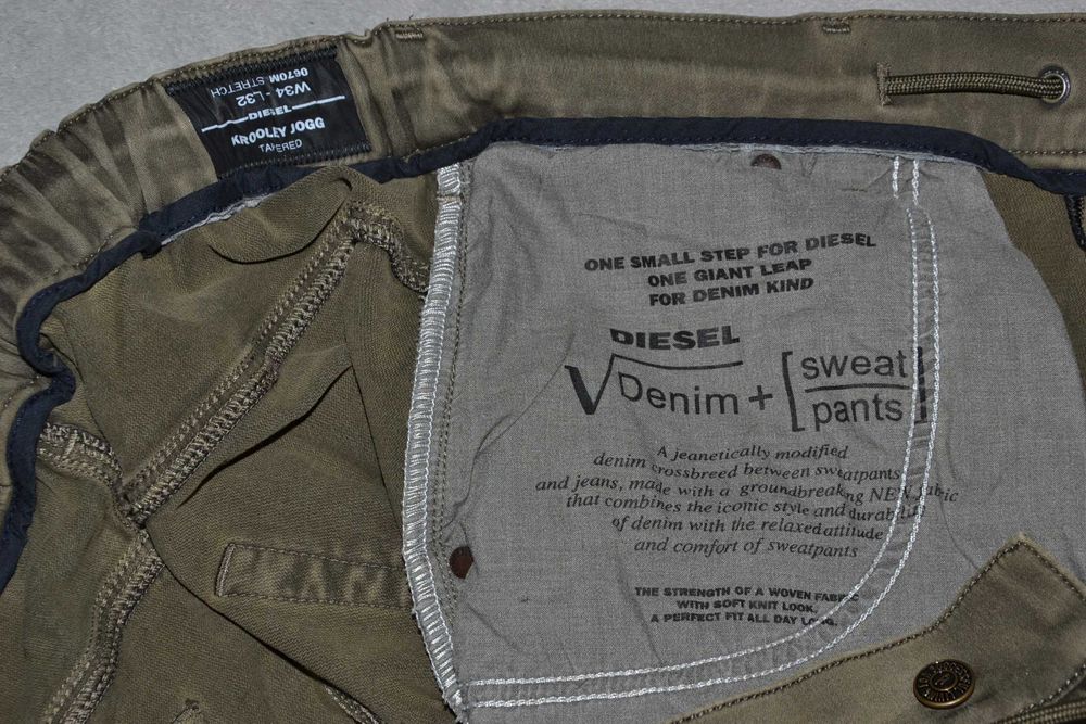 DIESEL Krooley Jogg Jeans Spodnie Męskie W34 L32 Oryginalne Super Stan