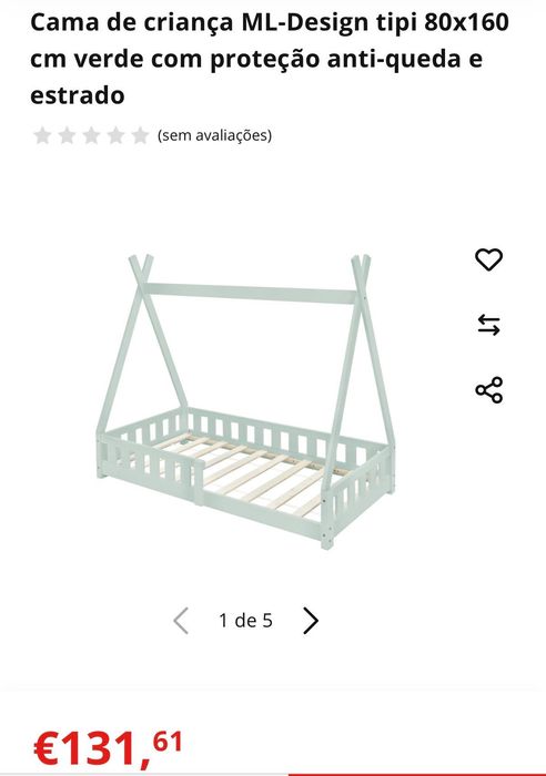 Cama Criança Tipi com colchão