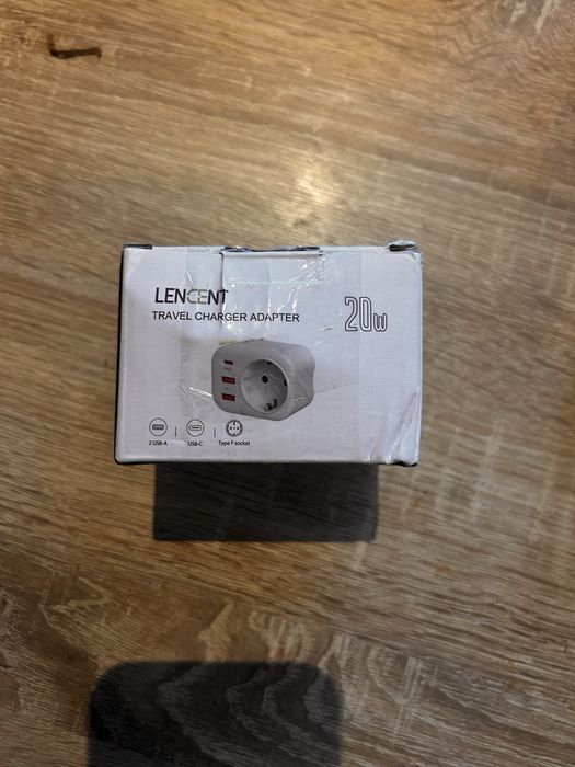 Szybka Ładowarka Kostka LENCENT USB-C PD 20W + 2x USB QC 3.0 | NOWA