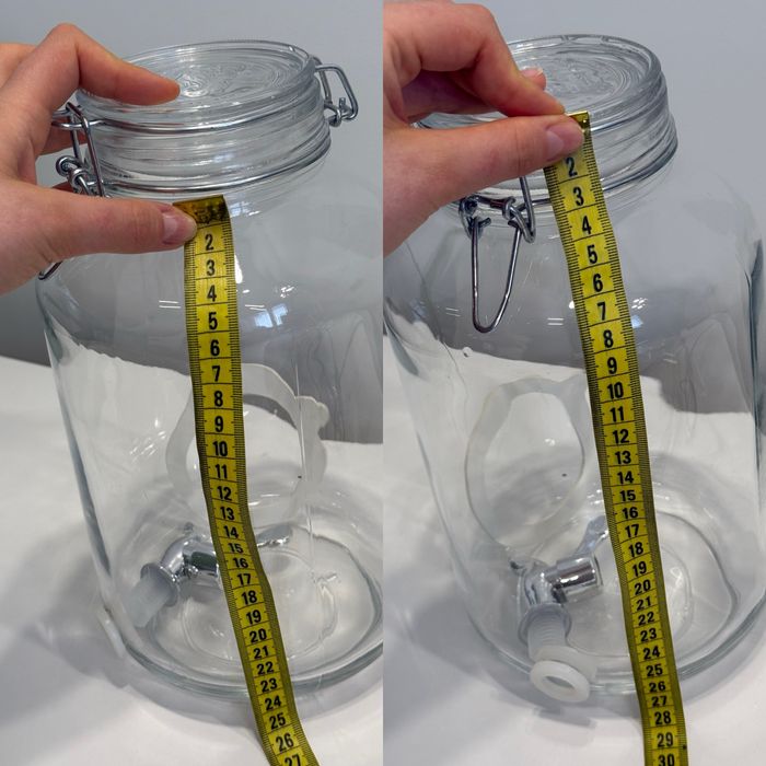 Дозатор для напоїв лисонниця скляна банка диспенсер для коктейлів