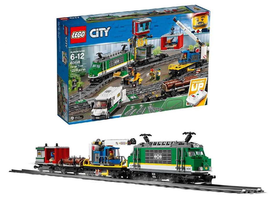 LEGO City 60198 Pociąg towarowy sterowany z torami i silnikiem święta