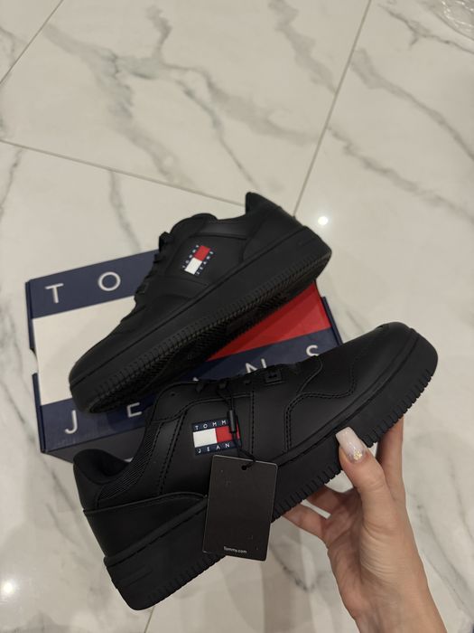 Кросівки tommy hilfiger чоловічі чорні шкіряні оригінал