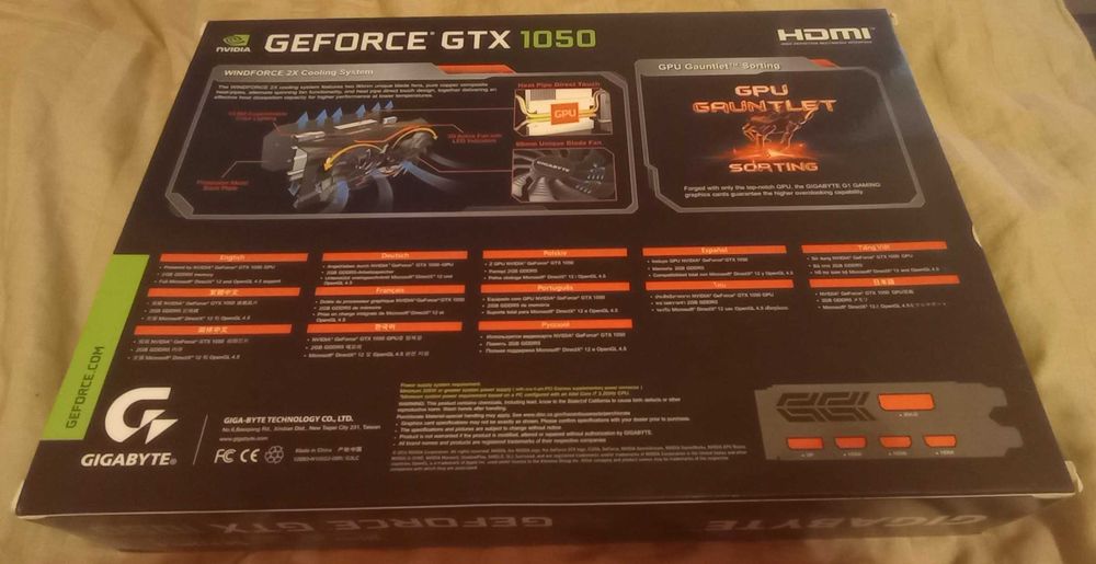 Karta graficzna Gigabyte GeForce GTX 1050 2GB GDDR5 OC Gry FullHD