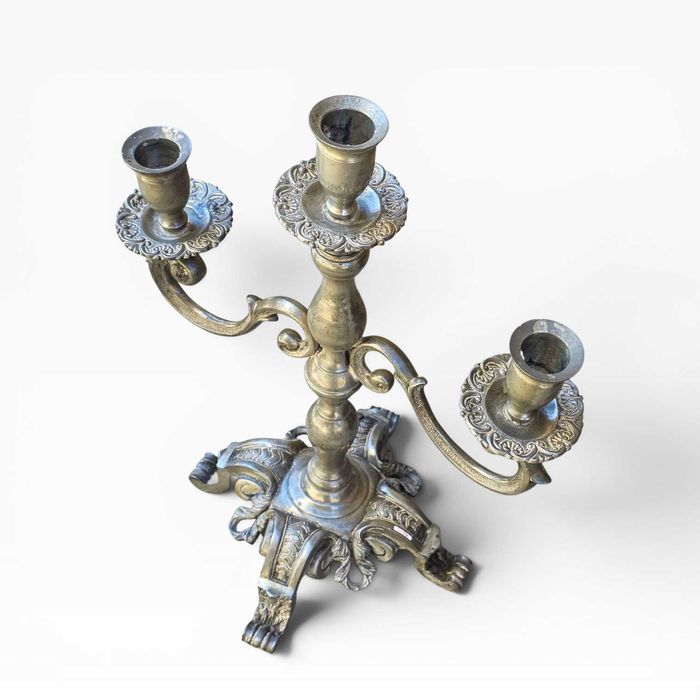 Par Candelabros Alcaide em Estanho Puro — Made in Portugal