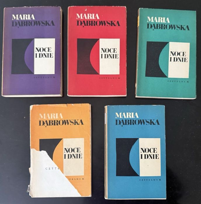 Noce i dnie Komplet tomów 1 - 5 Maria Dąbrowska