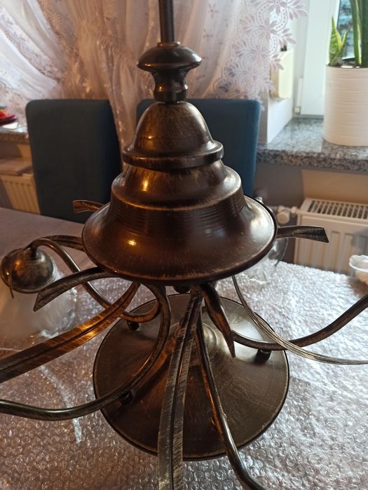 Żyrandol pięcio ramieny+3 kinkiety