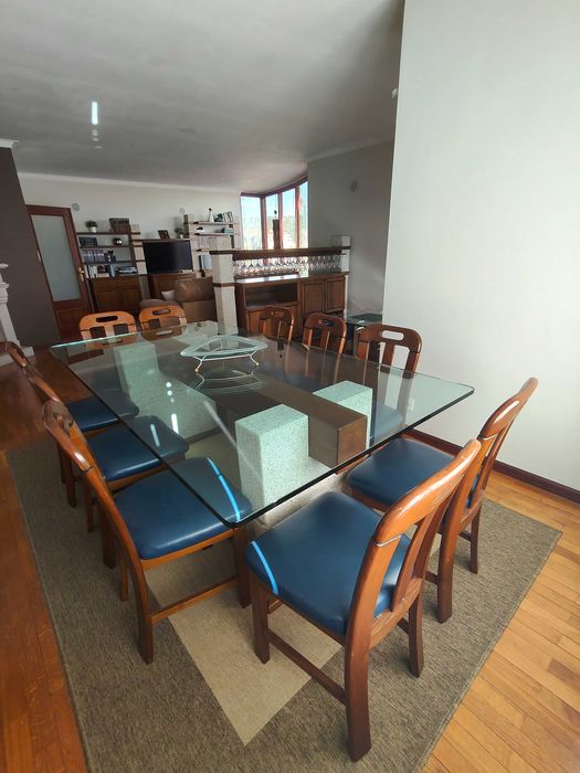 MESA JANTAR + 10 cadeiras
