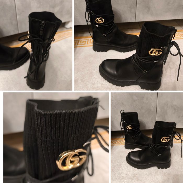 Trapery botki skarpetkowe GG