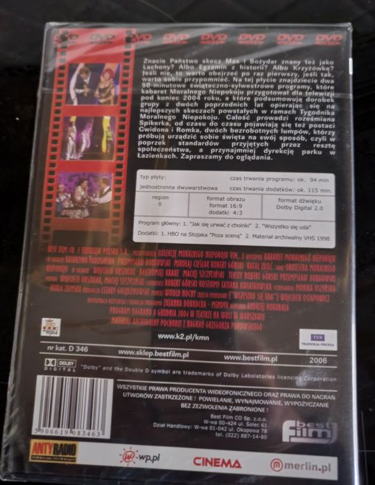 Kabaret Moralnego Niepokoju, DVD, kolekcja , vol. II. FOLIA. Nowa.