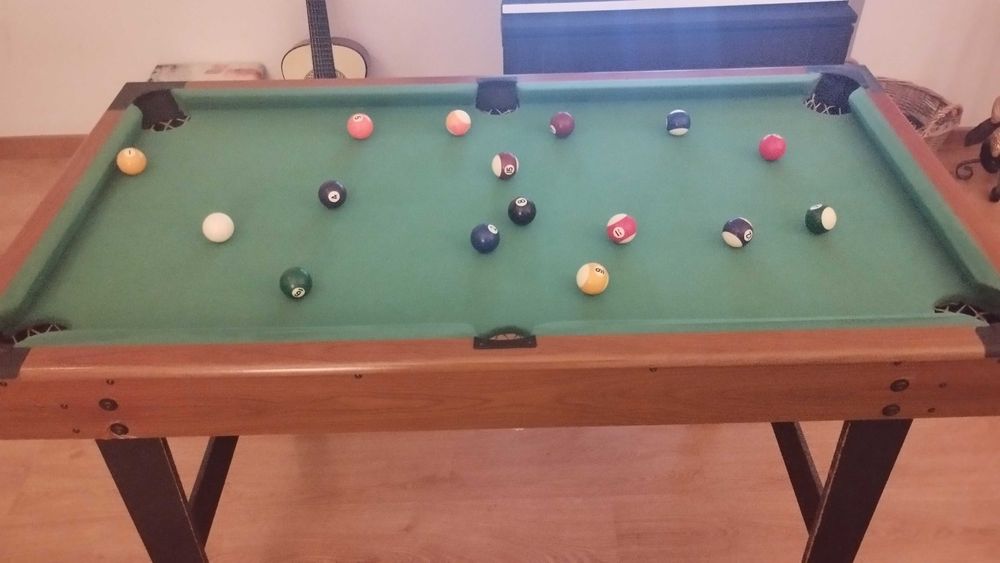 Bilhar snooker pequenas dimensões (para miúdos e graúdos)