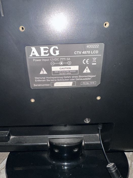 Televisão AEG como nova