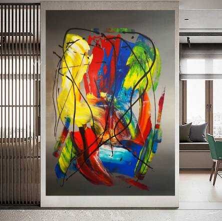 Obraz nowoczesny abstrakcja 70cm x 100cm "MY WAY"