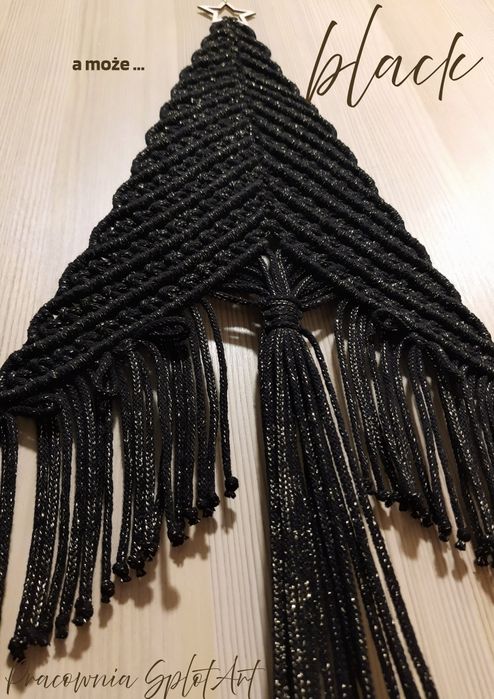 Makramowa choinka boho