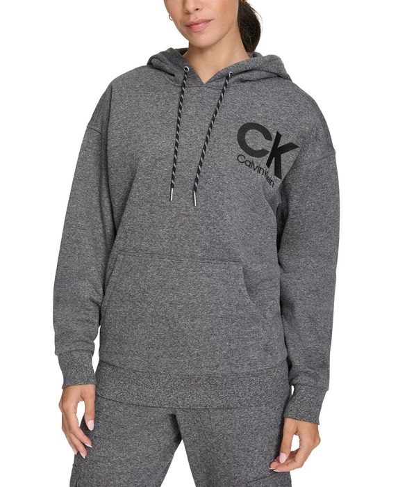 Calvin klein eco fleece logo pullover hoodie. худи флис р M