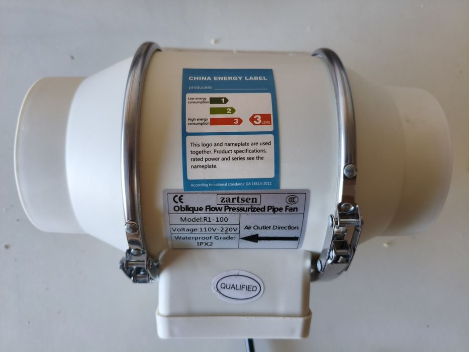 Exaustor de tubo novo de 4 polegadas