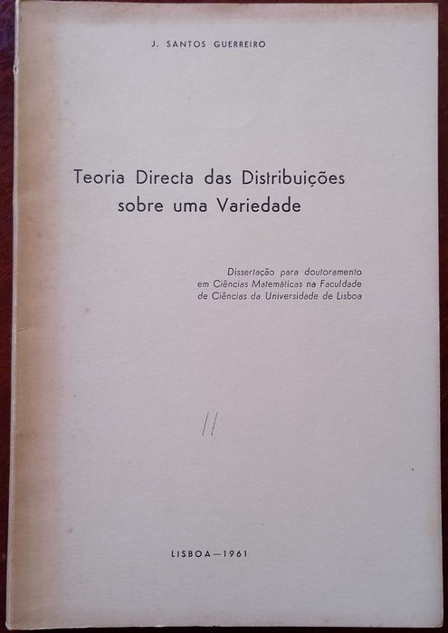 Teoria Direta das distribuições sobre uma variedade 1961